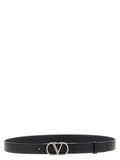 Valentino Garavani Black Calfskin Regular Belt