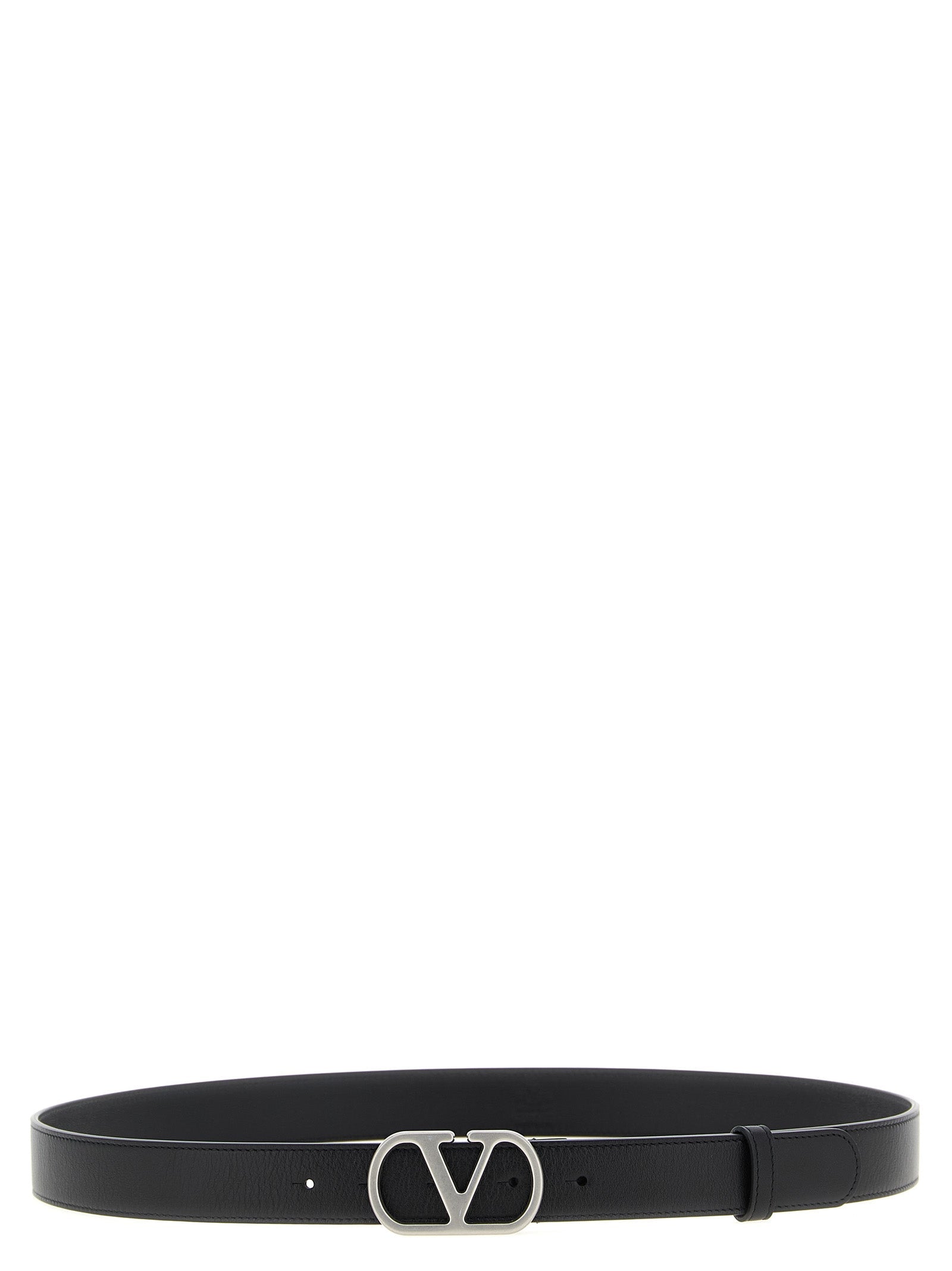 Valentino Garavani Black Calfskin Regular Belt