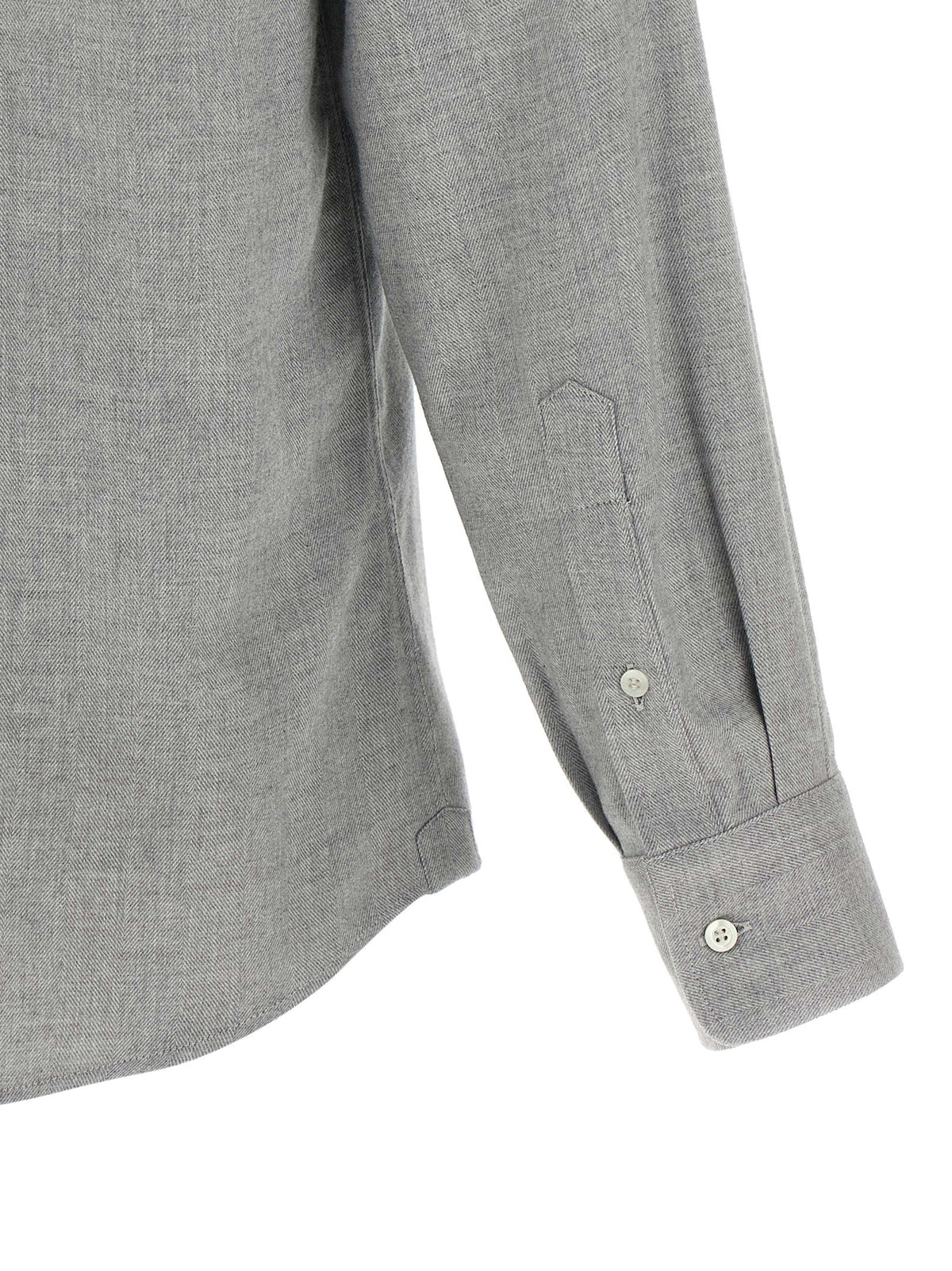 Brunello Cucinelli Gray Cotton Blouse