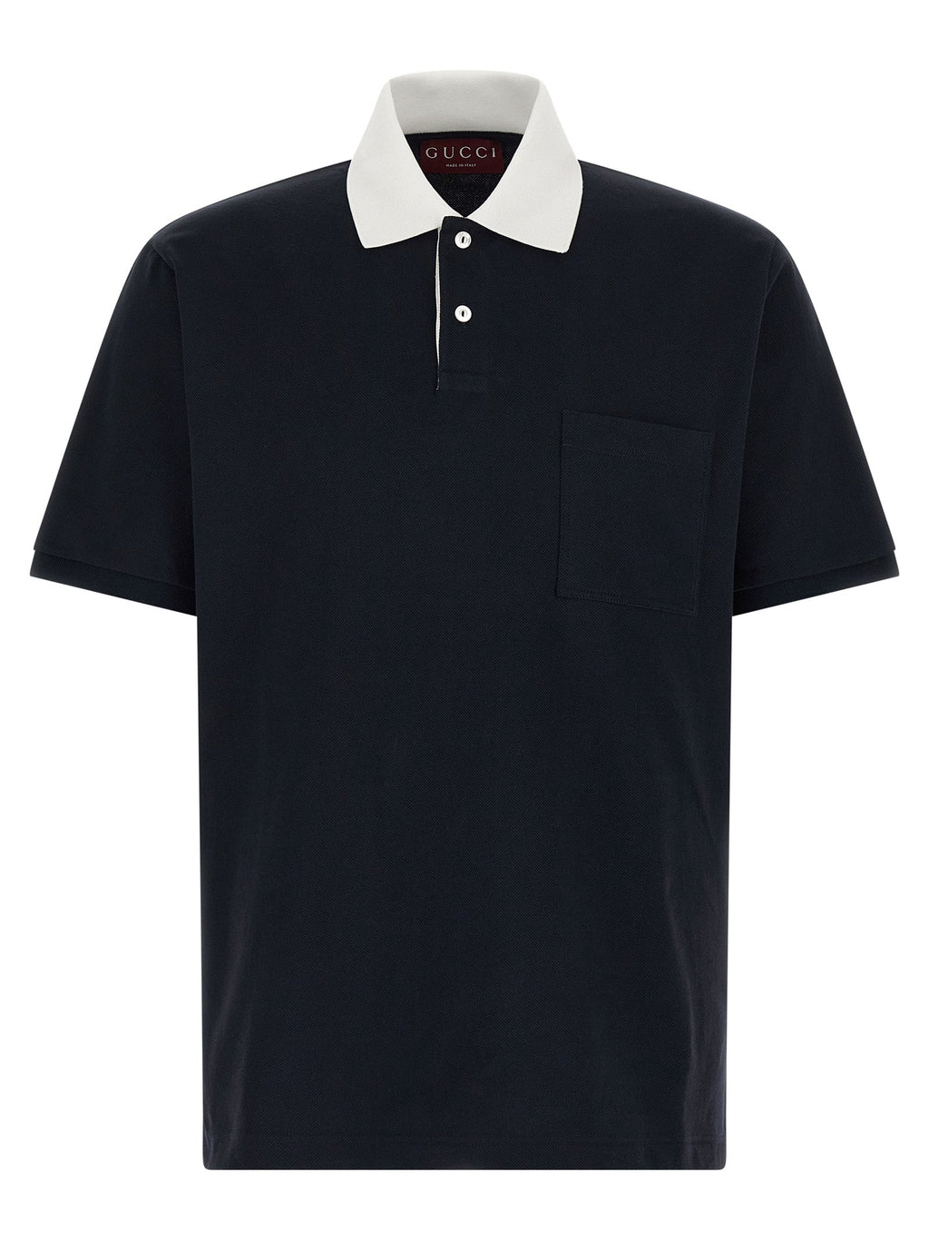 Gucci Blue Cotton Polo Shirt