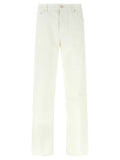 Gucci White Cotton Straight-Leg Jeans