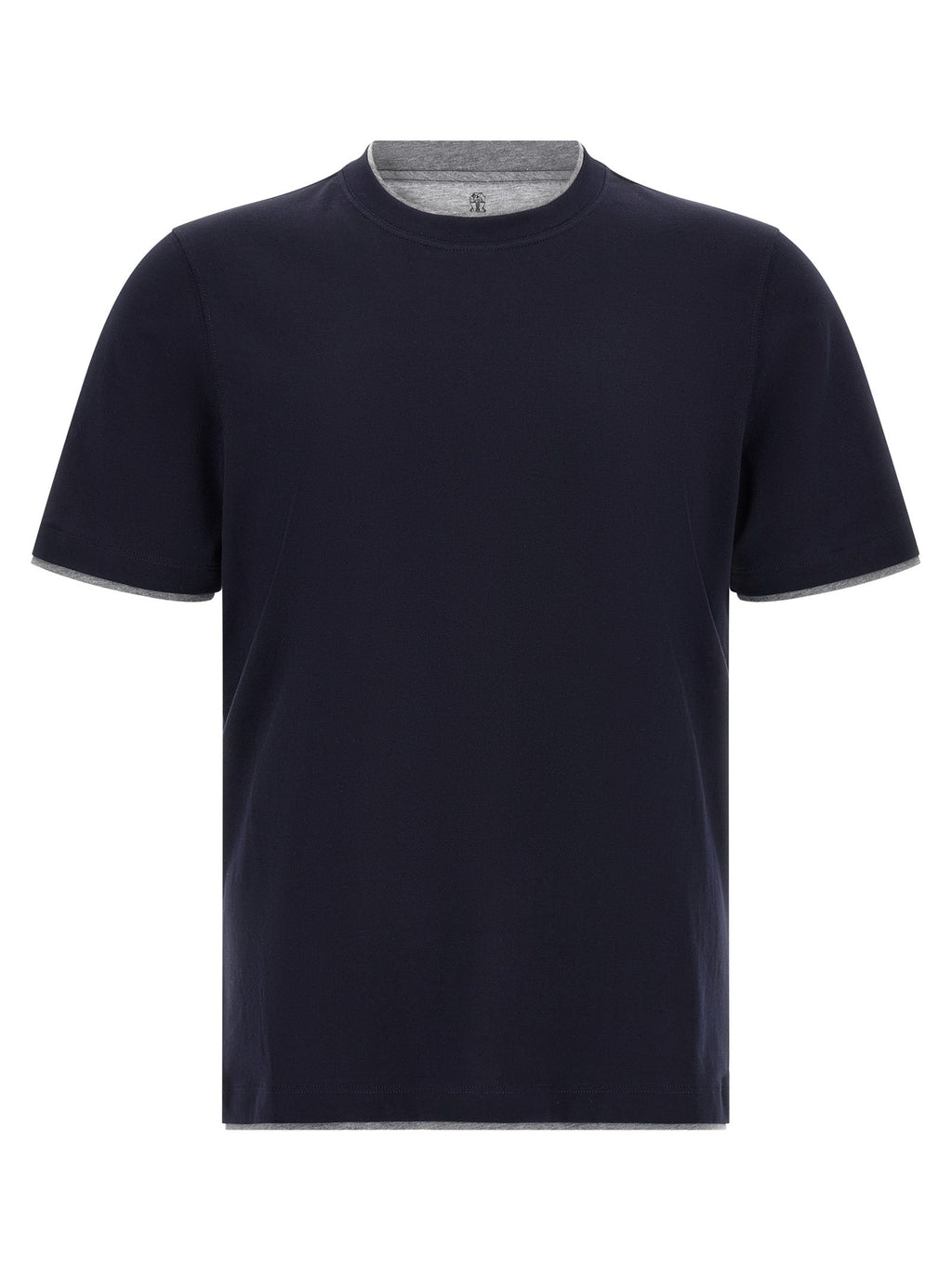 Brunello Cucinelli Blue Cotton T-Shirt