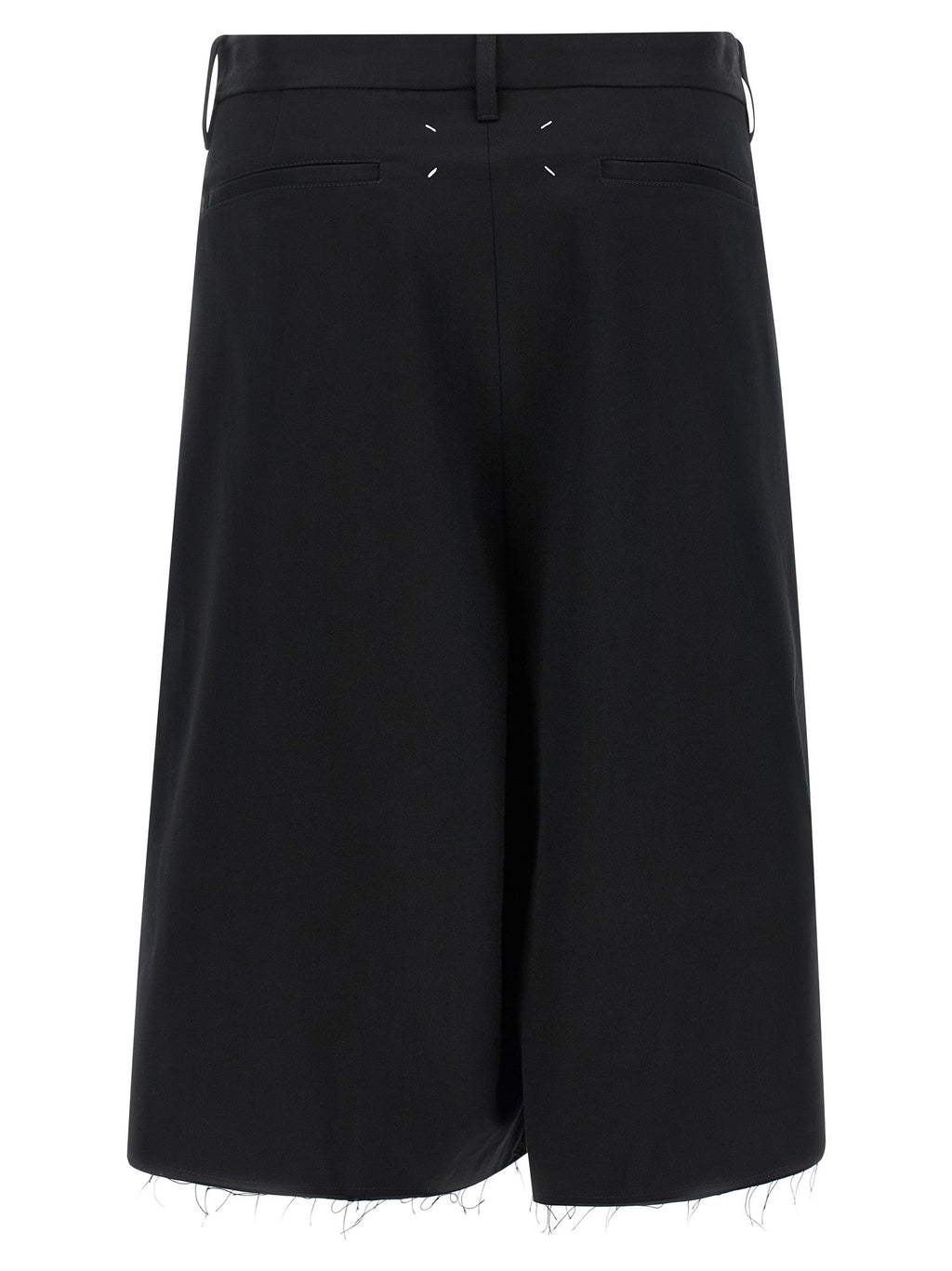 Maison Margiela Black Cotton Bermuda Shorts