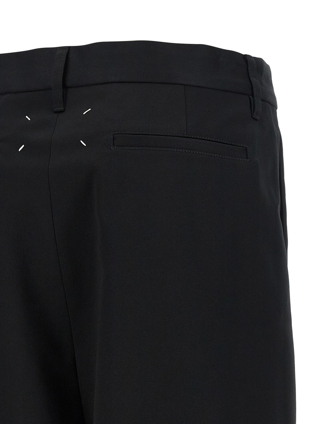 Maison Margiela Black Cotton Bermuda Shorts