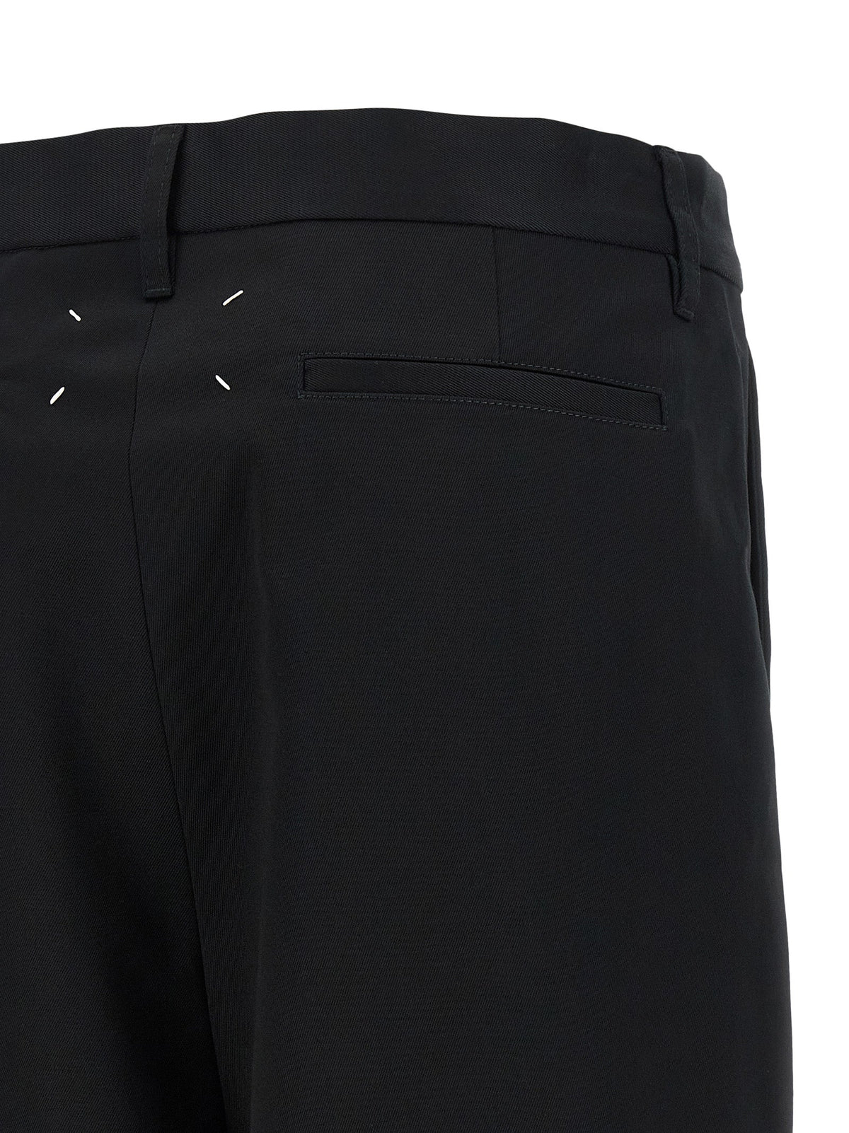 Maison Margiela Black Cotton Bermuda Shorts