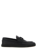 Christian Louboutin Black Calfskin Slip-On Loafers