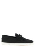 Christian Louboutin Black Calfskin Slip-On Loafers
