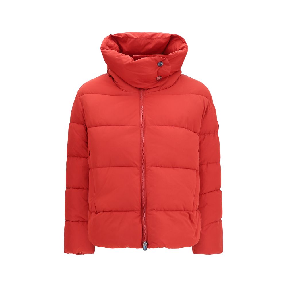 PINKO Red Nylon Full-Length Jacket