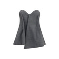 Magda Butrym Gray Wool Oves Aries Corset