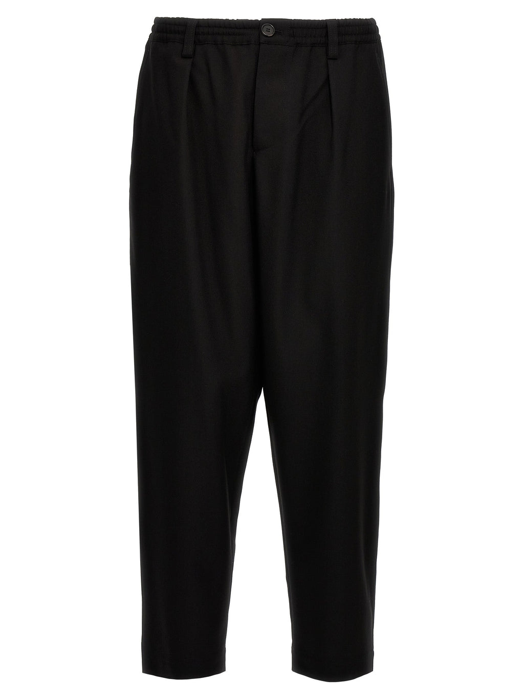 Marni Black Virgin Wool Cropped Pants