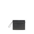 Ferragamo Black Calf Leather Bos Taurus Handbag