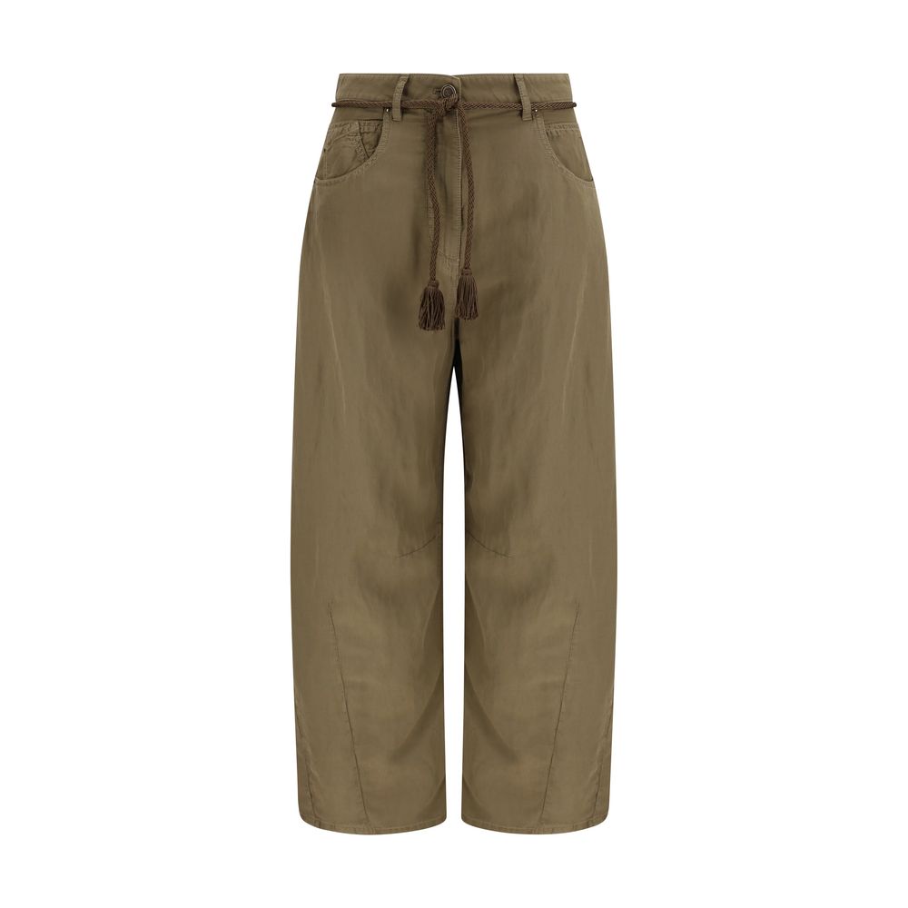 Bicolor Copper Casual Pants
