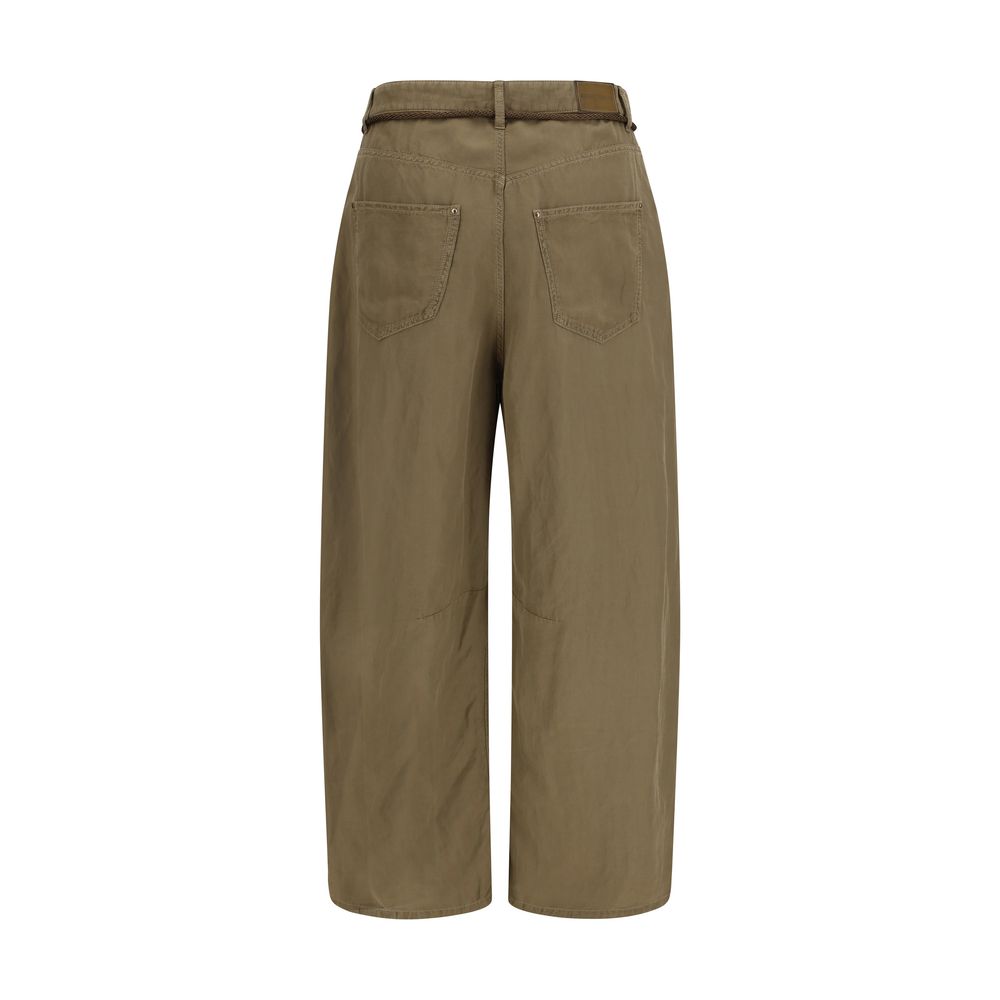 Bicolor Copper Casual Pants