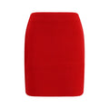 Fabiana Filippi Red Wool Oves Aries Mini Skirt