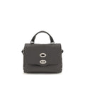 Zanellato Gray Calf Leather Bos Taurus Handbag