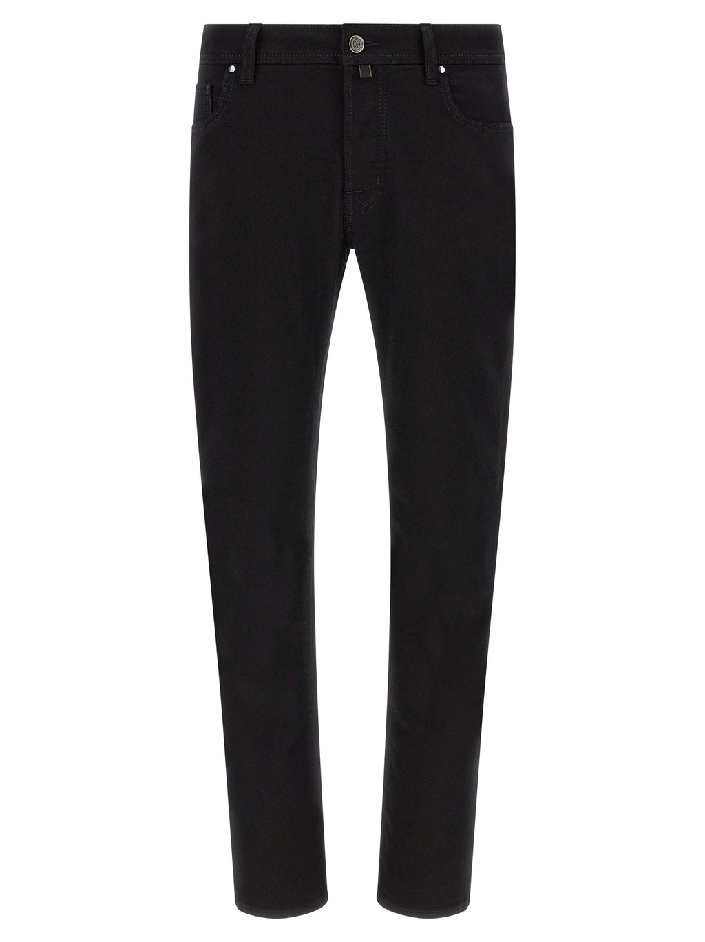 Jacob Cohen Black Cotton Straight-Leg Jeans