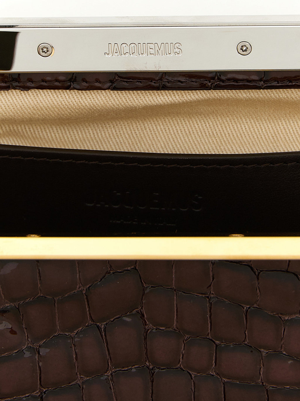 Jacquemus Brown Goatskin Clutch Bag