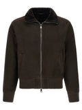 GIORGIO BRATO Brown Lamb Leather Leather Jacket