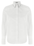 Brunello Cucinelli White Cotton Blouse