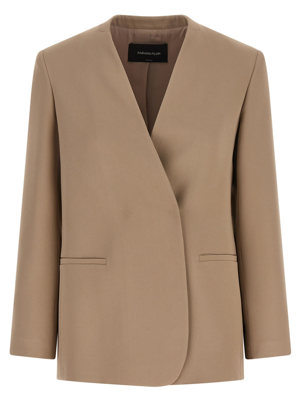 Fabiana Filippi Beige Acetate Blazer