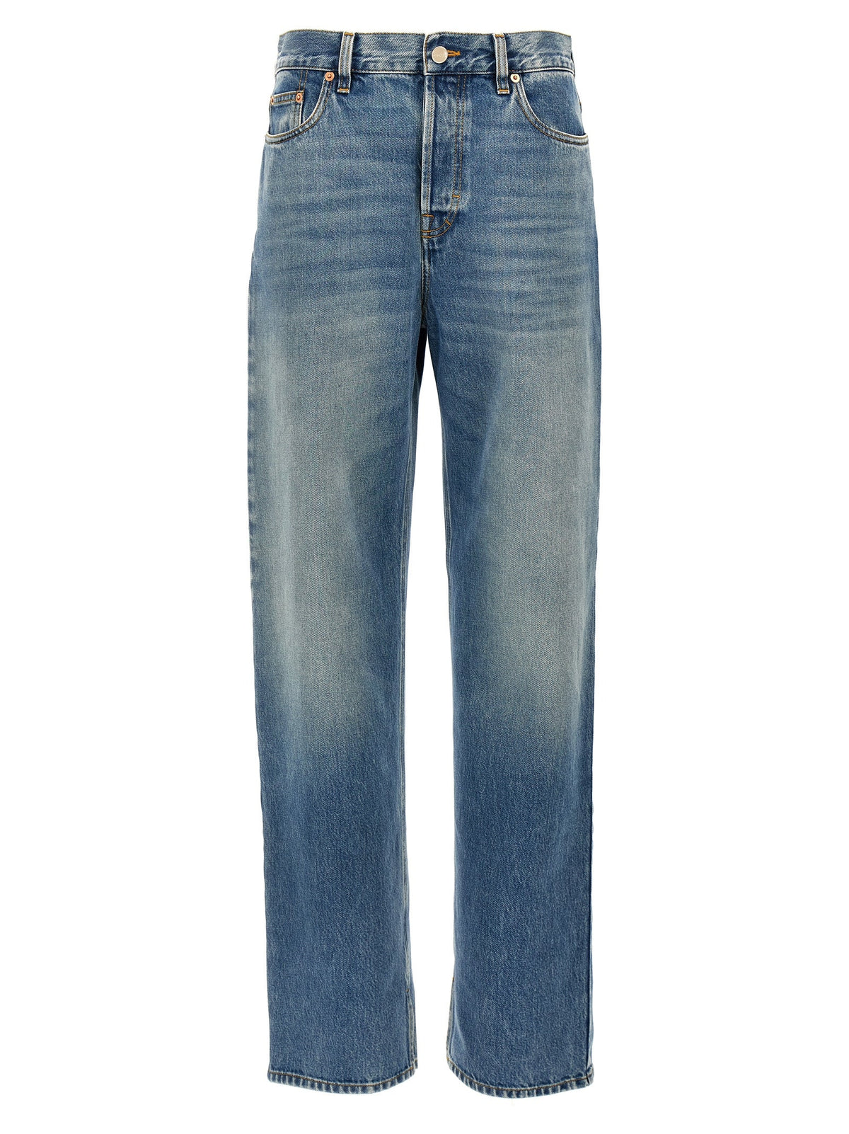 Gucci Blue Cotton Boyfriend Jeans