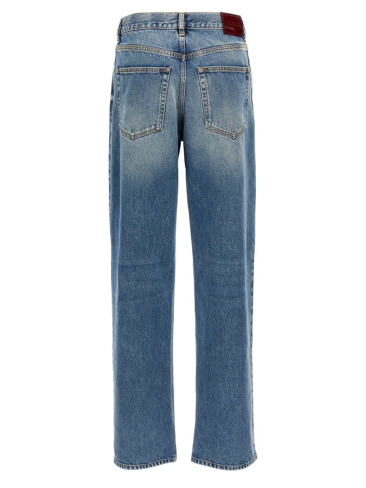 Gucci Blue Cotton Boyfriend Jeans