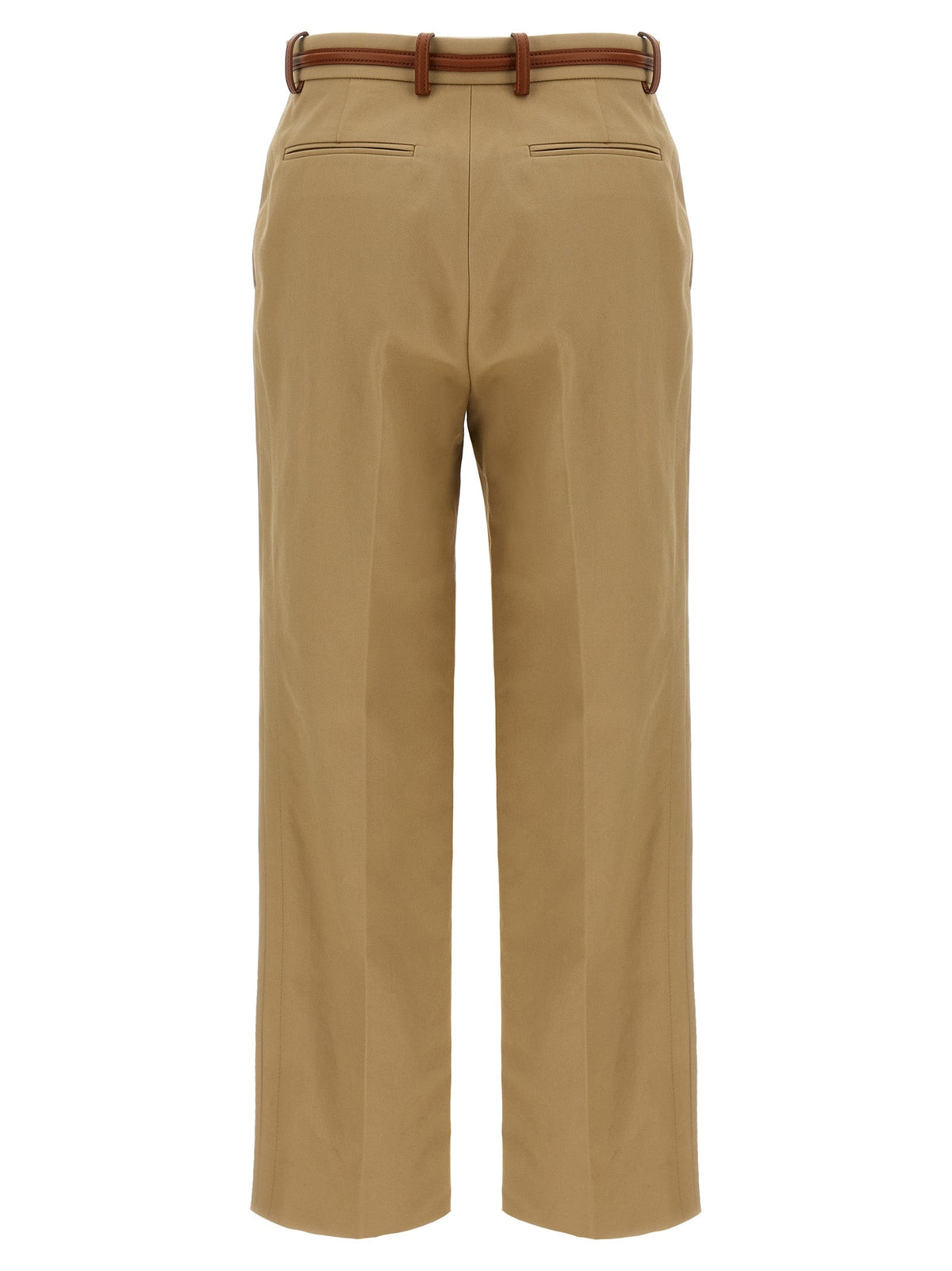 Gucci Beige Cotton Casual Pants