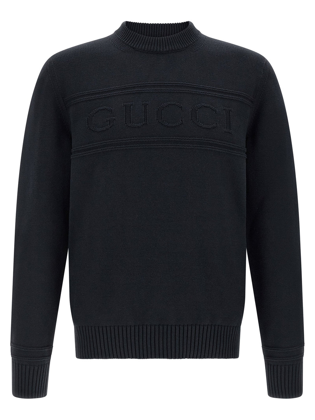 Gucci Blue Cotton Cardigan