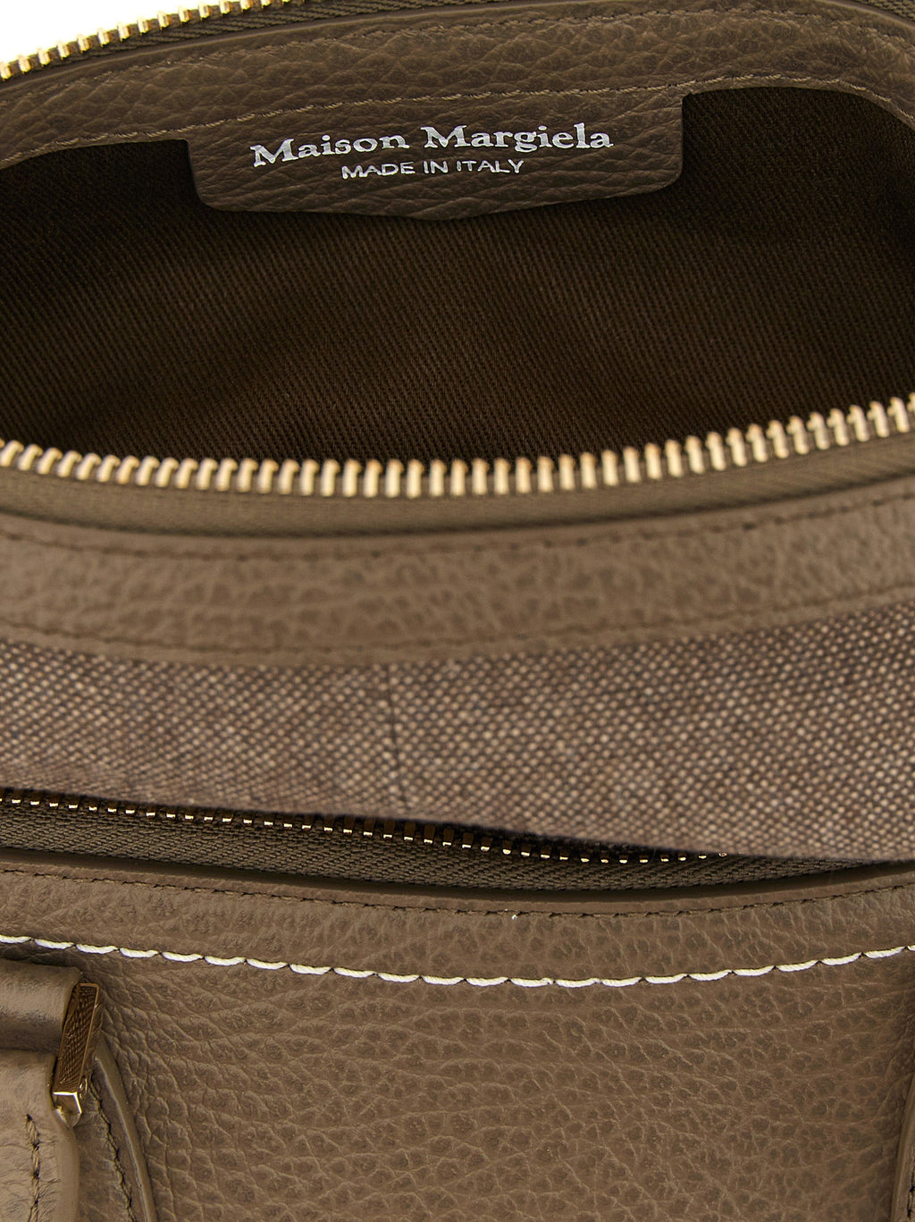 Maison Margiela Gray Calfskin Shoulder Bag