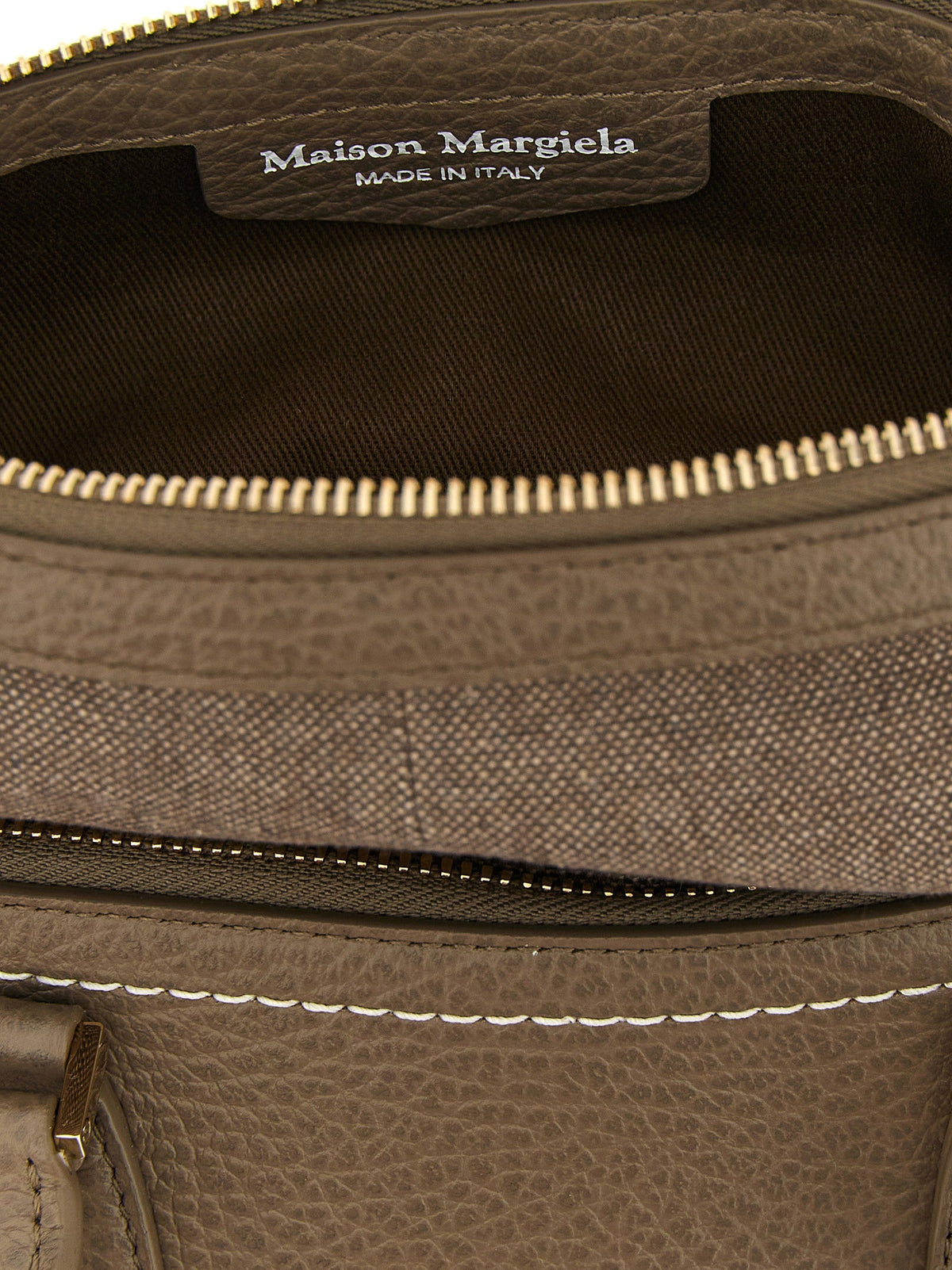 Maison Margiela Gray Calfskin Shoulder Bag