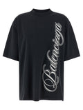 Balenciaga Black Cotton T-Shirt
