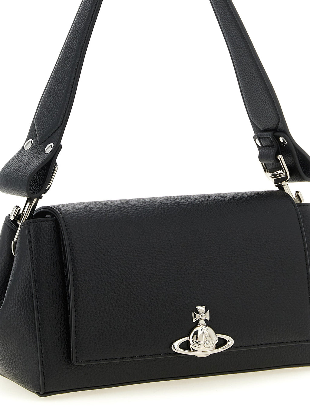Vivienne Westwood Black Polyethylene Shoulder Bag