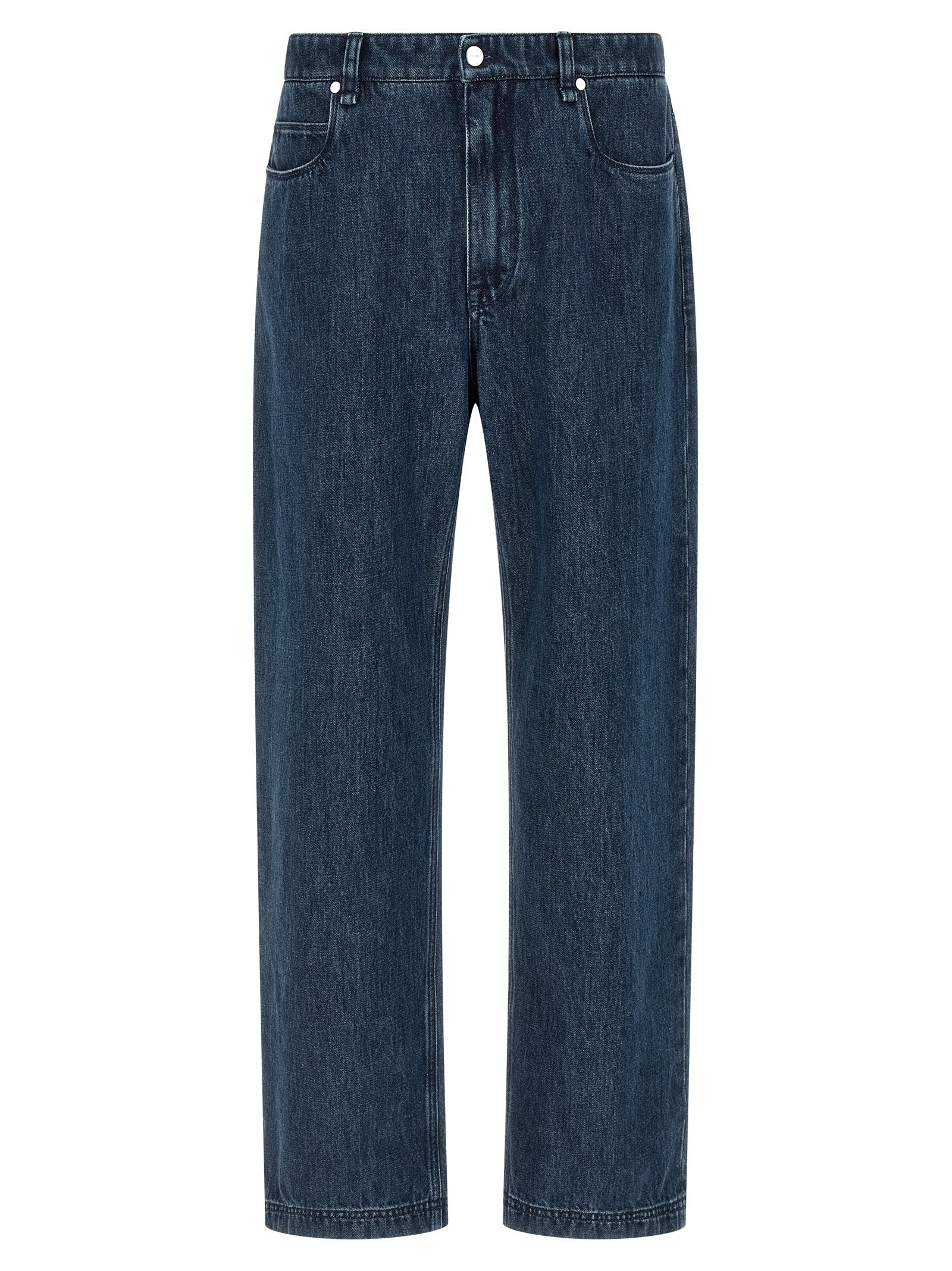 Fendi Blue Cotton Flared Jeans