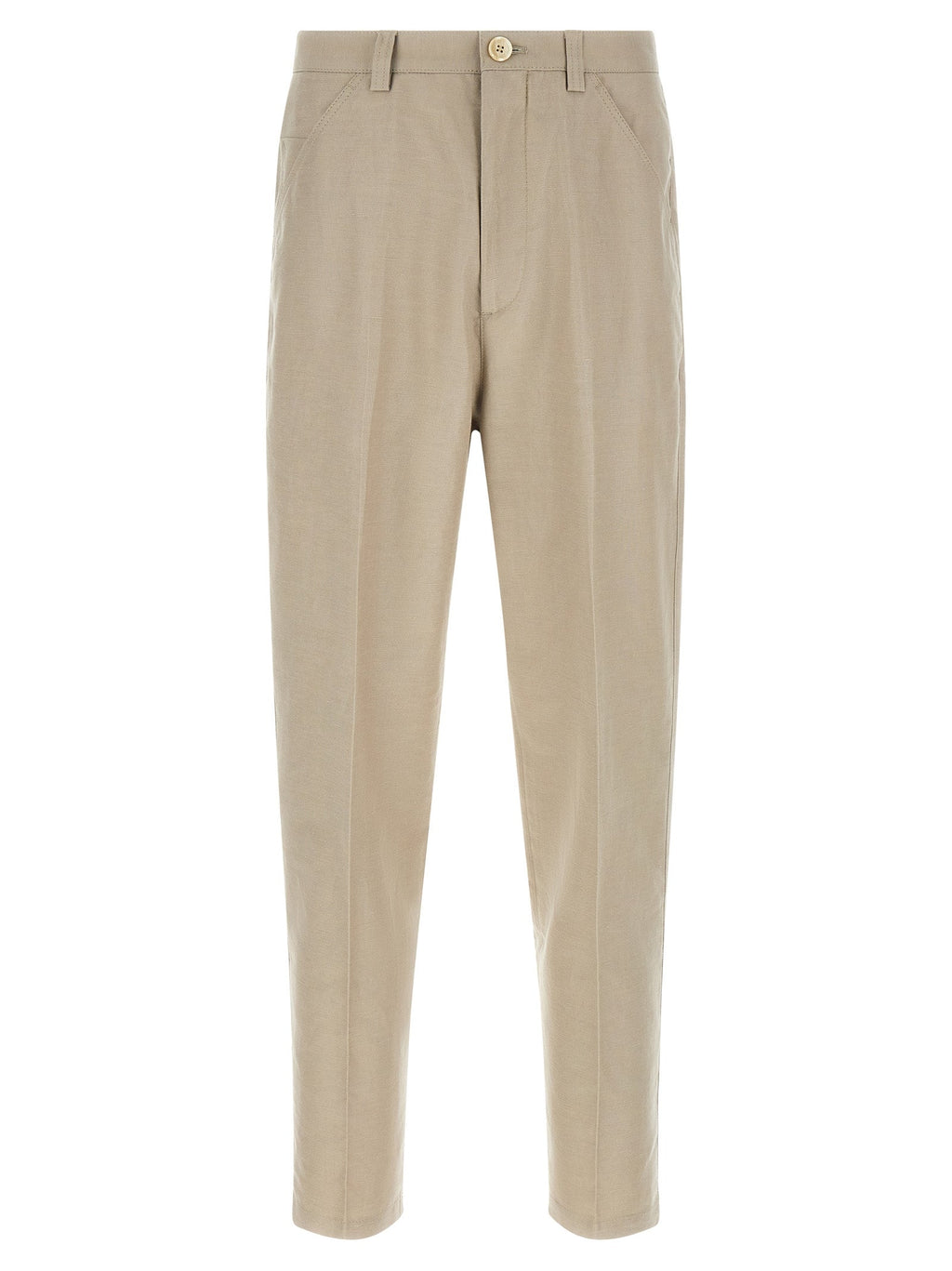 Brunello Cucinelli Brown Cotton Casual Pants