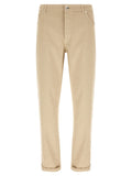 Brunello Cucinelli Beige Cotton Tapered Jeans