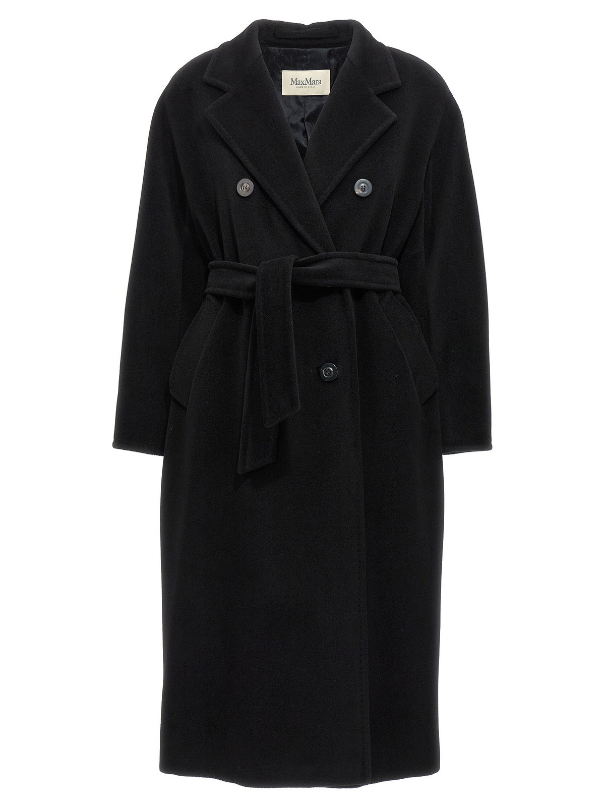 Max Mara Black Virgin Wool Coat