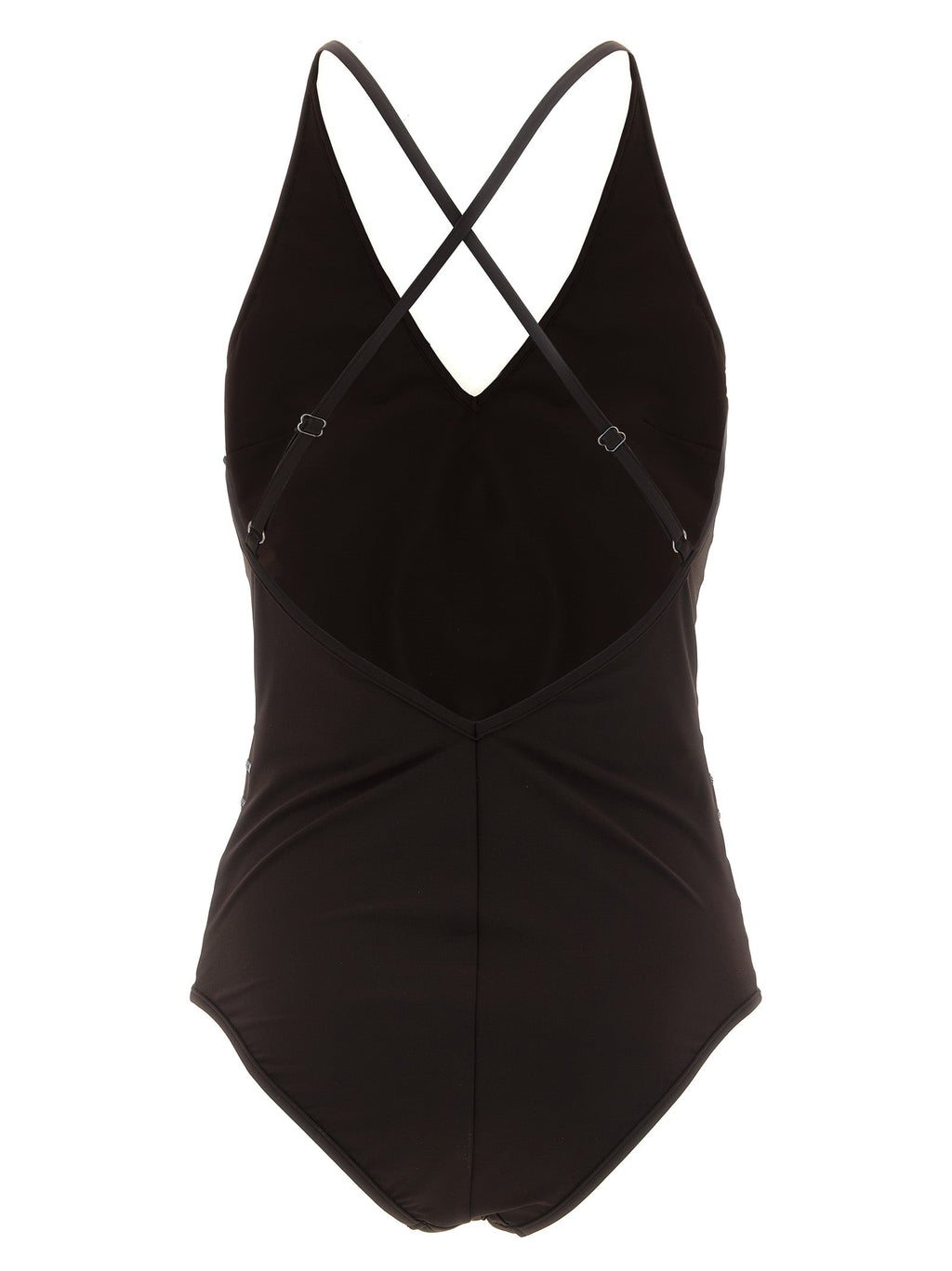 Brunello Cucinelli Brown Polyamide One-Piece Swimsuit