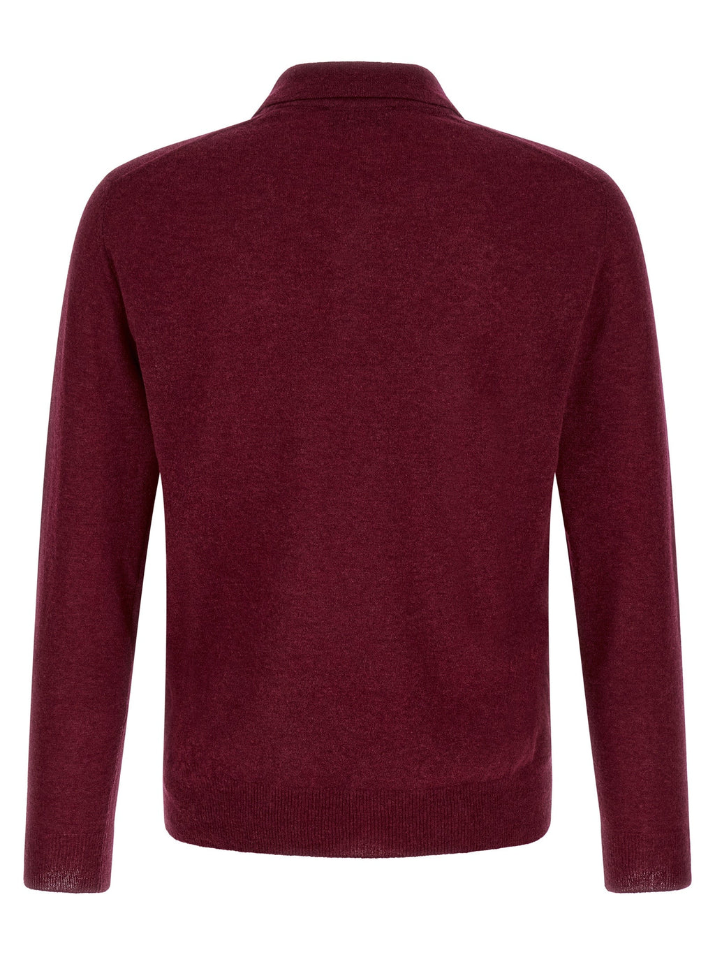ZANONE Bordeaux Cashmere Polo Shirt