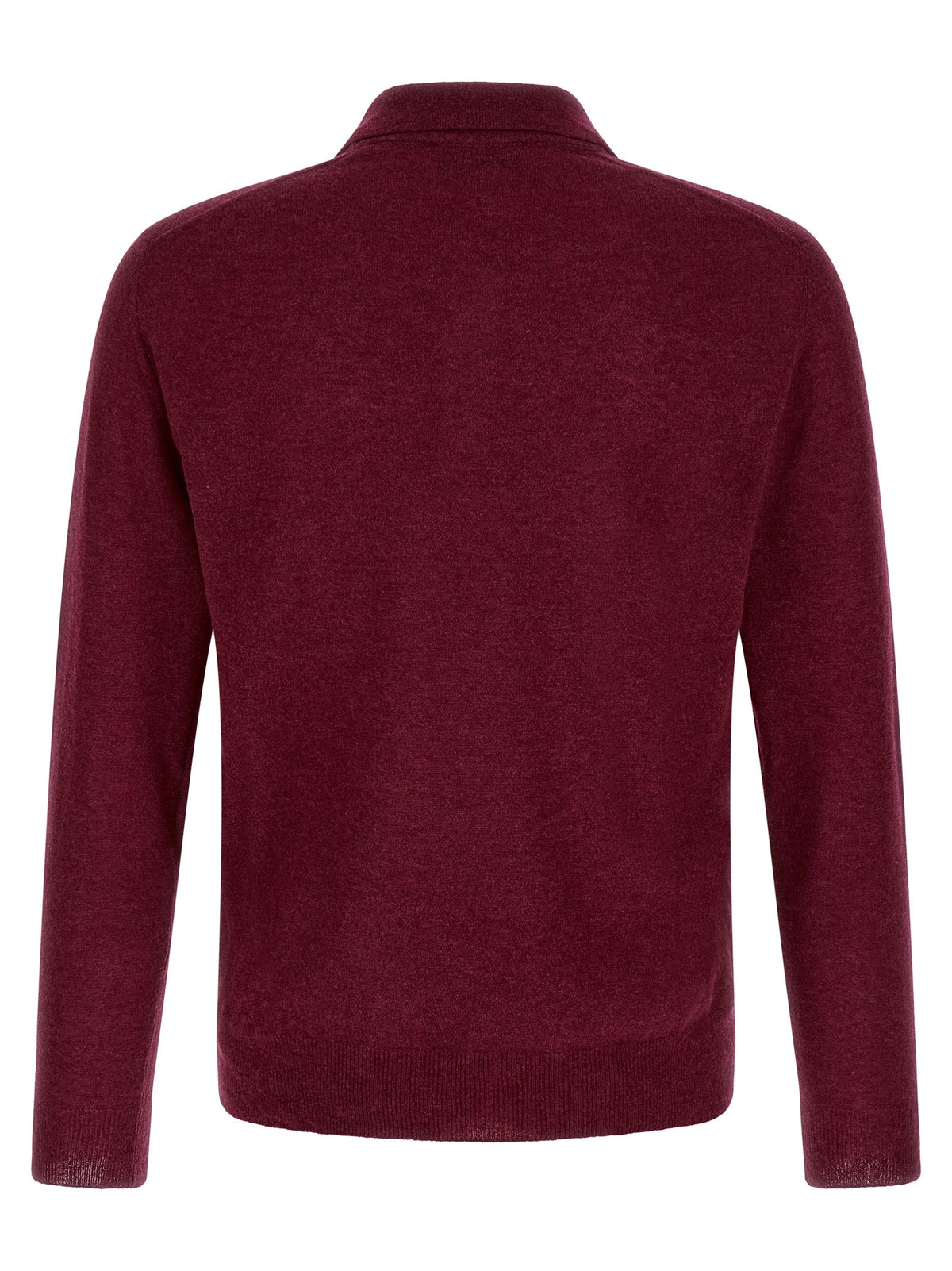 ZANONE Bordeaux Cashmere Polo Shirt