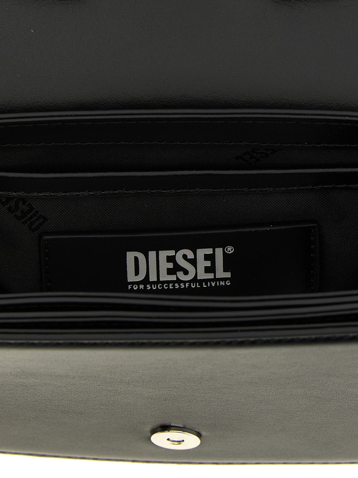 Diesel Black Cowhide Shoulder Bag