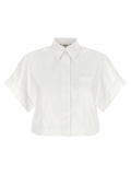 Fendi White Cotton Blouse