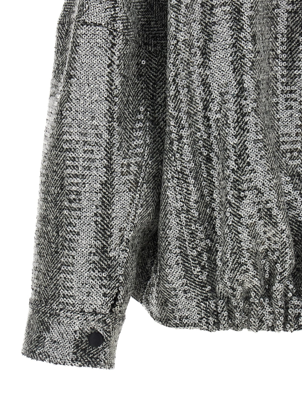 PINKO Silver Polyester Bomber