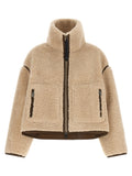 PINKO Beige Polyester Full-Length Jacket