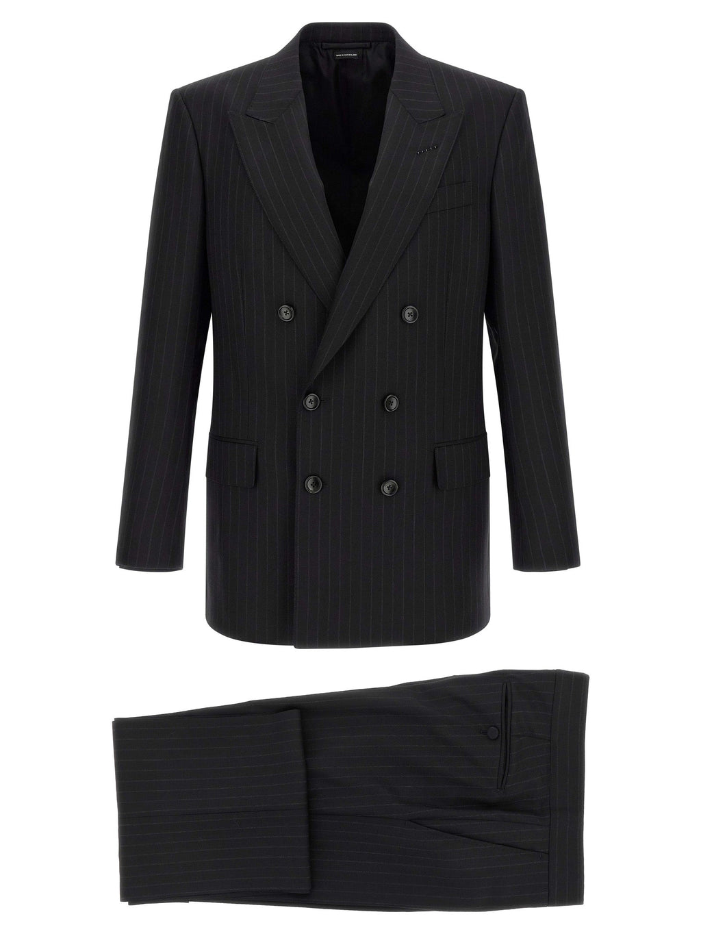 Tom Ford Black Wool Two-Piece Suit