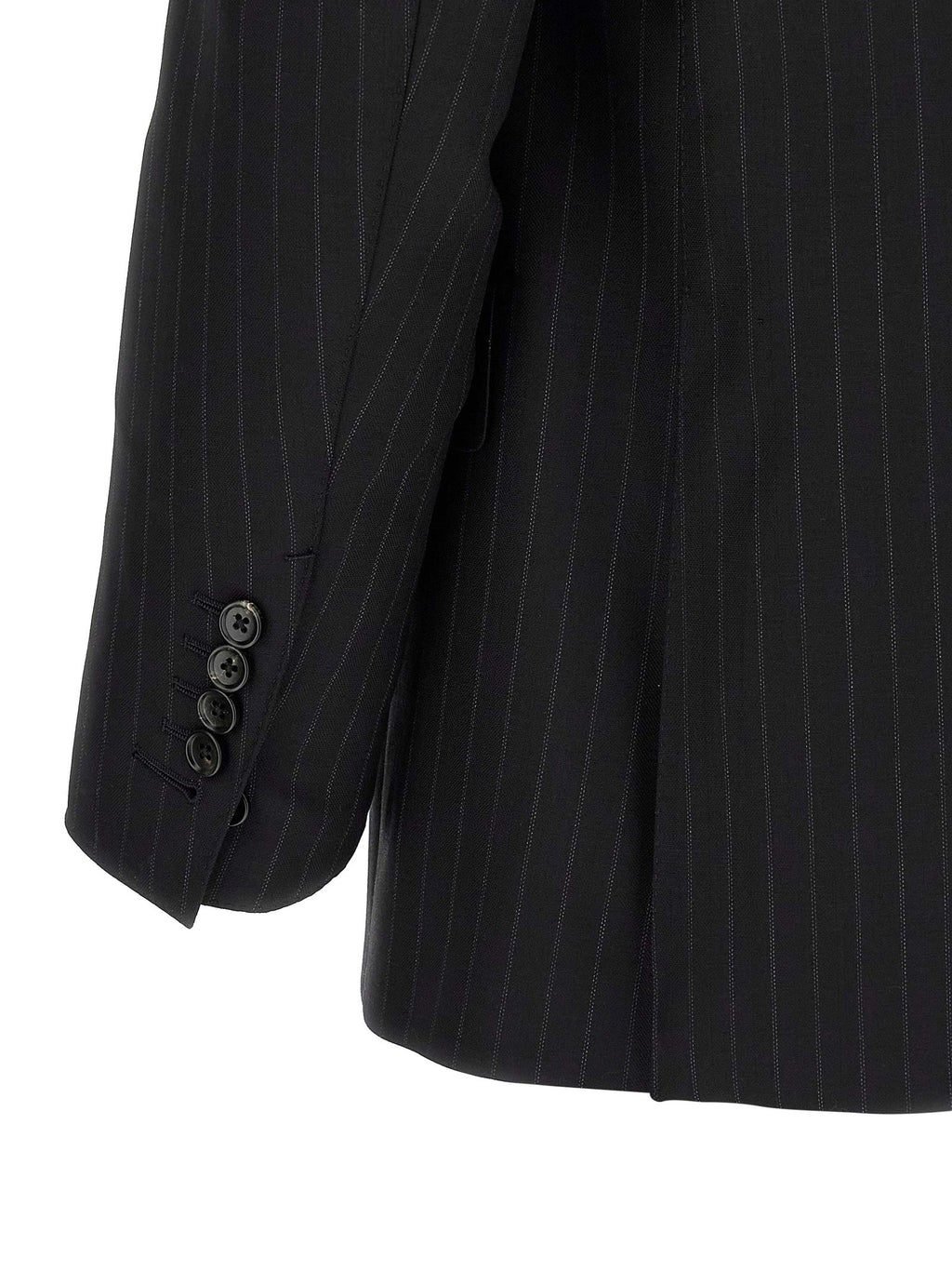 Tom Ford Black Wool Two-Piece Suit
