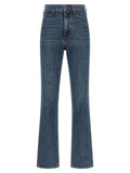 CO Blue Cotton Flared Jeans