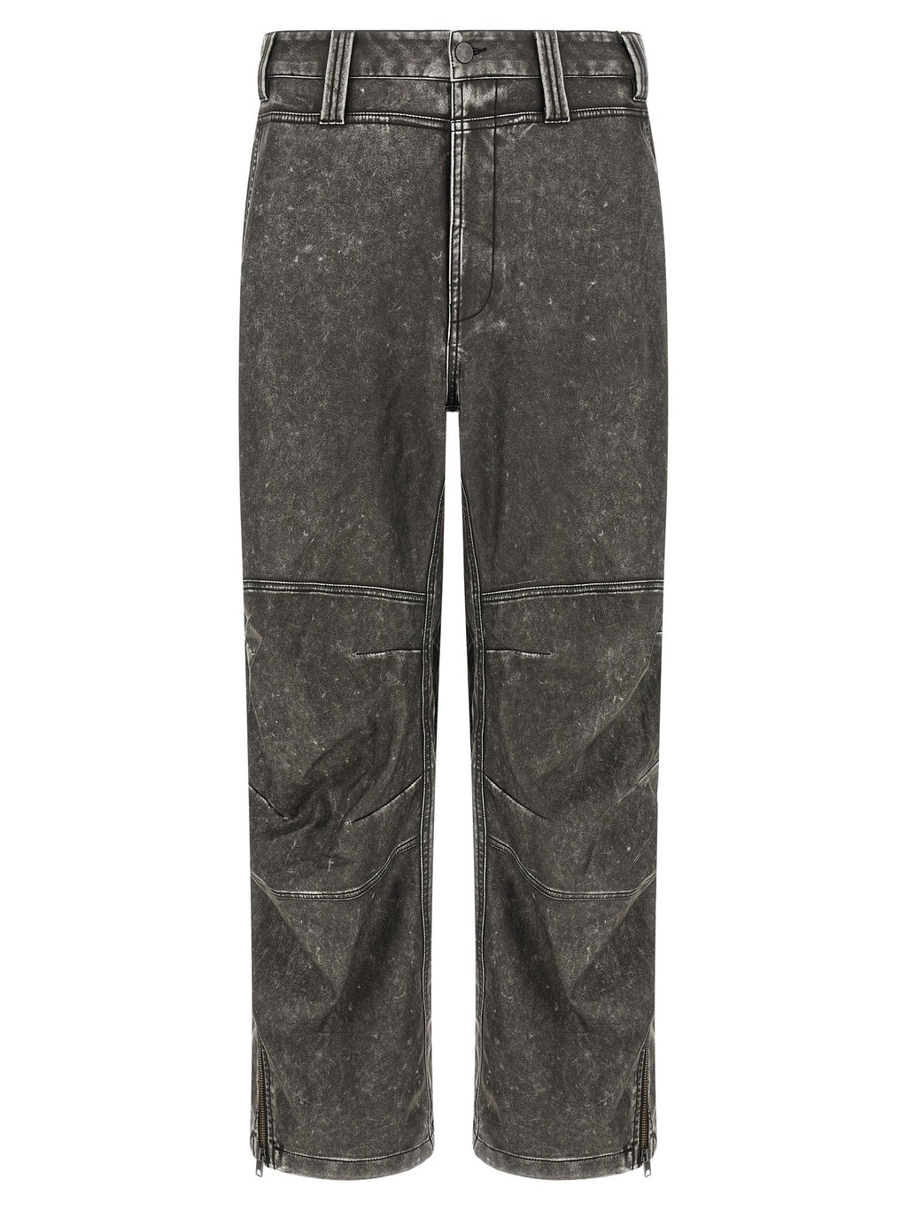 Diesel Gray Polyethylene Casual Pants