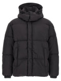 Diesel Black Polyamide Full-Length Jacket