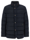 MooRER Blue Wool Full-Length Jacket