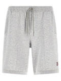 Brunello Cucinelli Gray Silk Bermuda Shorts